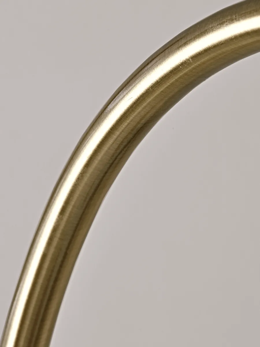 Cox & Cox Floor Lamps<Domed Glass Floor Lamp - Brass