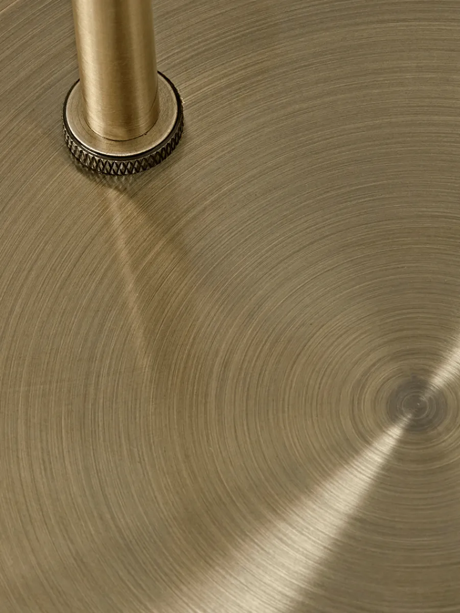 Cox & Cox Floor Lamps<Domed Glass Floor Lamp - Brass