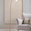 Cox & Cox Floor Lamps<Domed Glass Floor Lamp - Copper