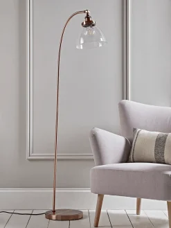 Cox & Cox Floor Lamps<Domed Glass Floor Lamp - Copper