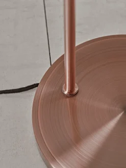 Cox & Cox Floor Lamps<Domed Glass Floor Lamp - Copper