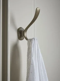 Cox & Cox Hooks & Hook Racks<Double Hook - Brass