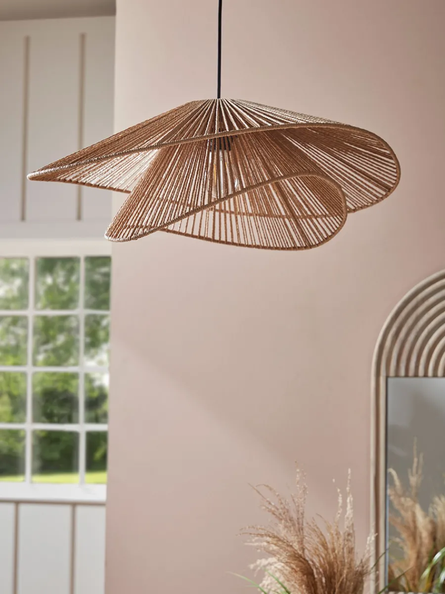 Cox & Cox Pendants<Double Layered Woven Pendant