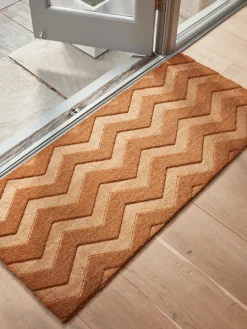 Cox & Cox Doormats|Doormats<Embossed Chevron Doormat - Double
