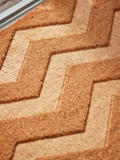 Cox & Cox Doormats|Doormats<Embossed Chevron Doormat - Double