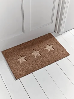Cox & Cox Doormats|Doormats<Embossed Stars Doormat