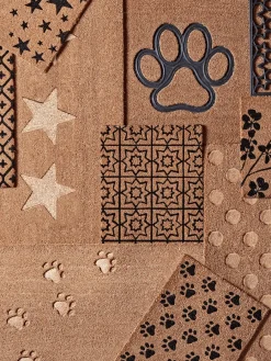 Cox & Cox Doormats|Doormats<Embossed Stars Doormat