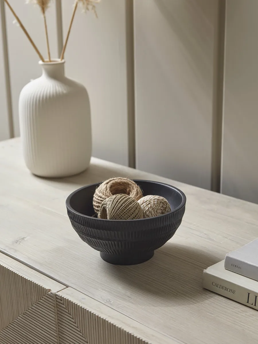 Cox & Cox Bowls, Dishes & Trinket Boxes<Etched Mango Wood Bowl - Small