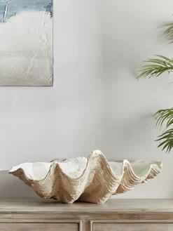 Cox & Cox Candle Holders<Faux Clam Shell