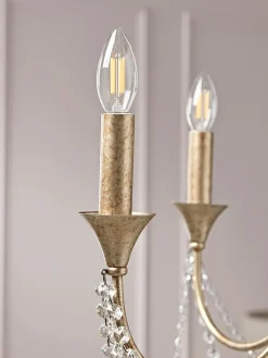 Cox & Cox Chandeliers & Decorative Lighting<Five Arm Leaf Chandelier