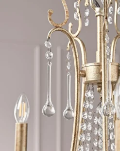 Cox & Cox Chandeliers & Decorative Lighting<Five Arm Leaf Chandelier