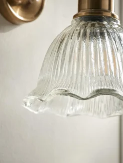 Cox & Cox Wall Lights<Flower Glass Wall Light