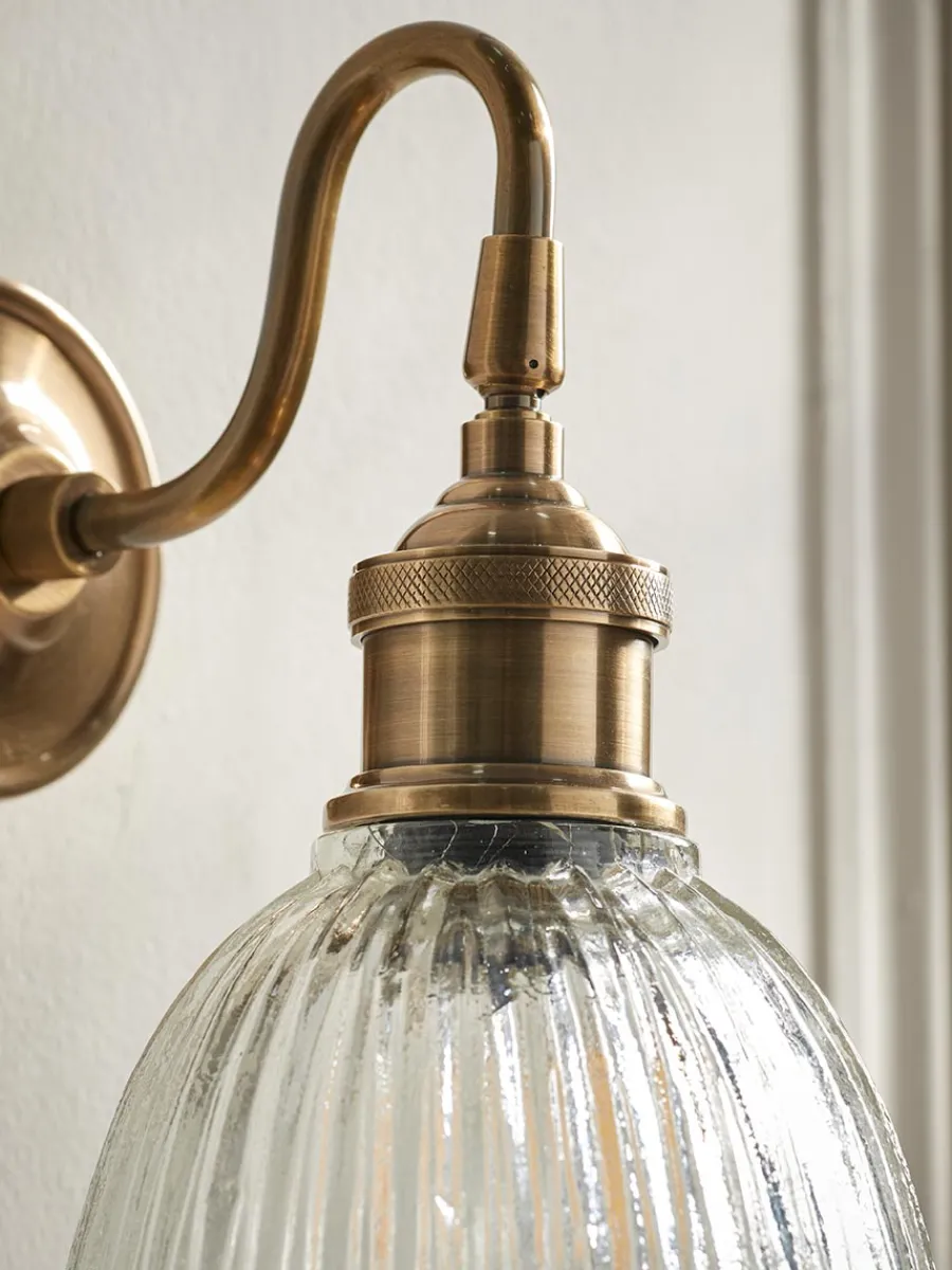 Cox & Cox Wall Lights<Flower Glass Wall Light