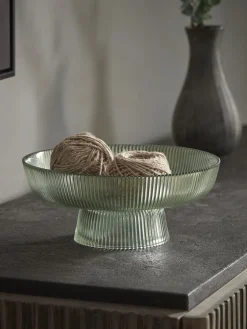 Cox & Cox Bowls, Dishes & Trinket Boxes|Dinnerware<Fluted Glass Serving Bowl