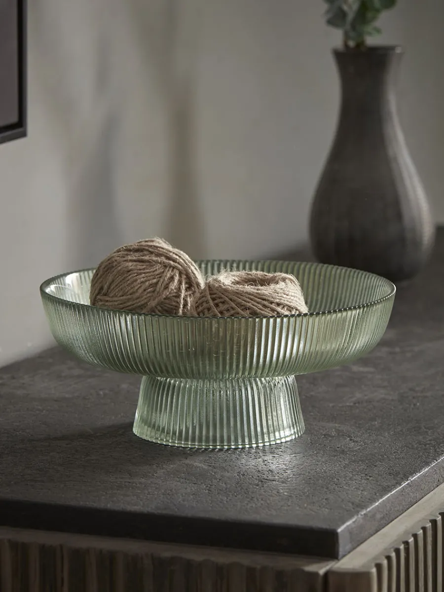 Cox & Cox Bowls, Dishes & Trinket Boxes|Dinnerware<Fluted Glass Serving Bowl