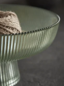 Cox & Cox Bowls, Dishes & Trinket Boxes|Dinnerware<Fluted Glass Serving Bowl