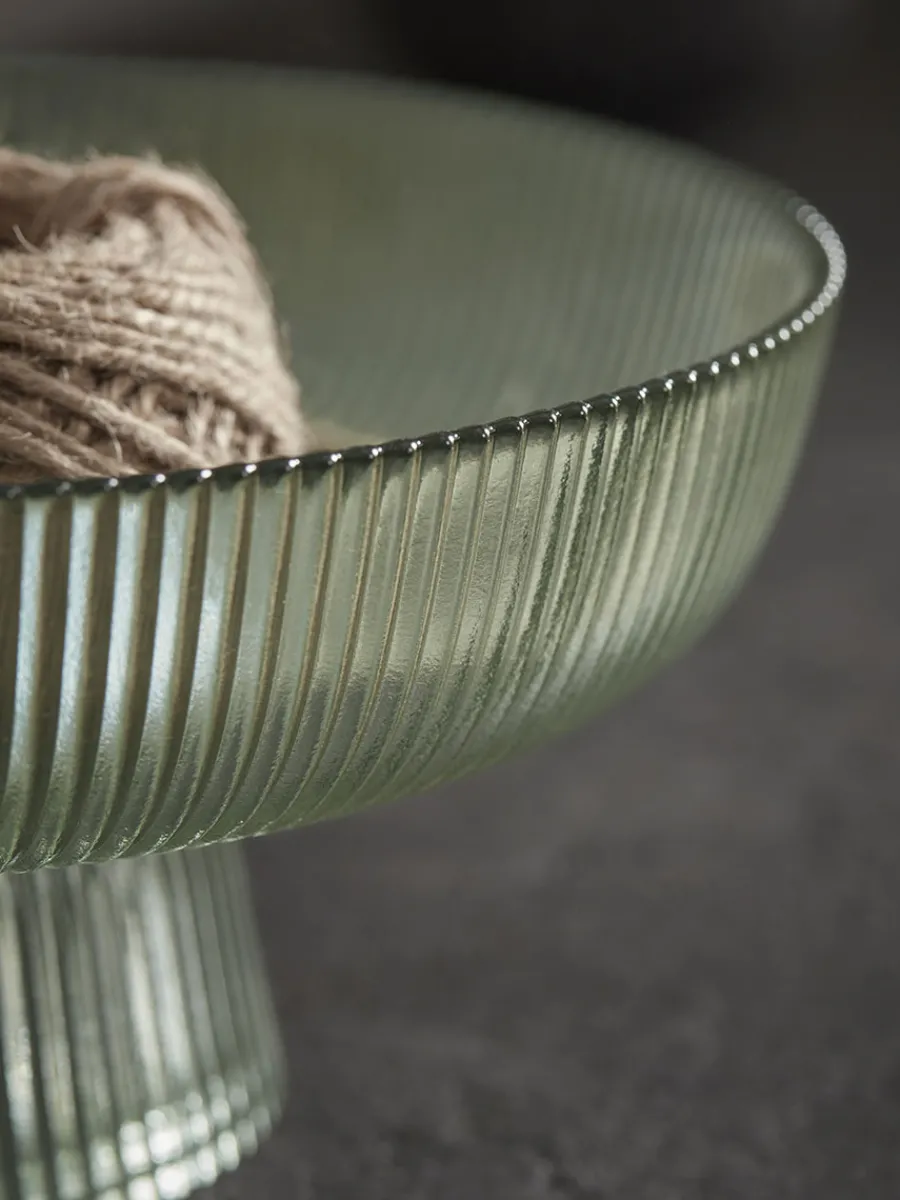 Cox & Cox Bowls, Dishes & Trinket Boxes|Dinnerware<Fluted Glass Serving Bowl