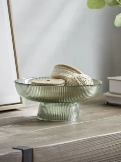 Cox & Cox Bowls, Dishes & Trinket Boxes|Dinnerware<Fluted Glass Serving Bowl