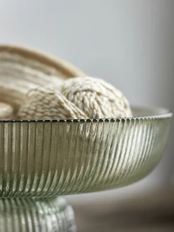 Cox & Cox Bowls, Dishes & Trinket Boxes|Dinnerware<Fluted Glass Serving Bowl