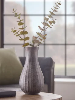 Cox & Cox Vases<Fluted Metal Vase