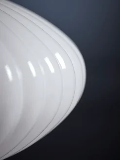 Cox & Cox Pendants<Fluted Milky Glass Pendant - Oval