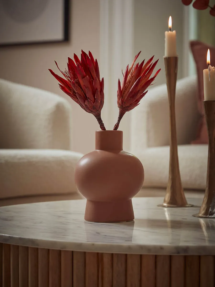 Cox & Cox Vases<Footed Terracotta Vase