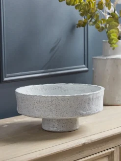 Cox & Cox Ornaments<Footed Textured Decorative Bowl