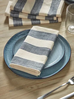Cox & Cox Kitchen Accessories & Tableware<Four Cotton Napkins - Nautical Stripe