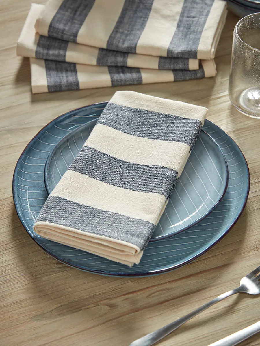 Cox & Cox Kitchen Accessories & Tableware<Four Cotton Napkins - Nautical Stripe