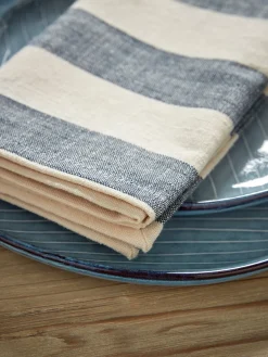Cox & Cox Kitchen Accessories & Tableware<Four Cotton Napkins - Nautical Stripe
