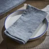 Cox & Cox Kitchen Accessories & Tableware<Four Cotton Napkins - Slate Blue
