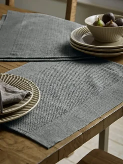 Cox & Cox Kitchen Accessories & Tableware<Four Cotton Placemats - Grey