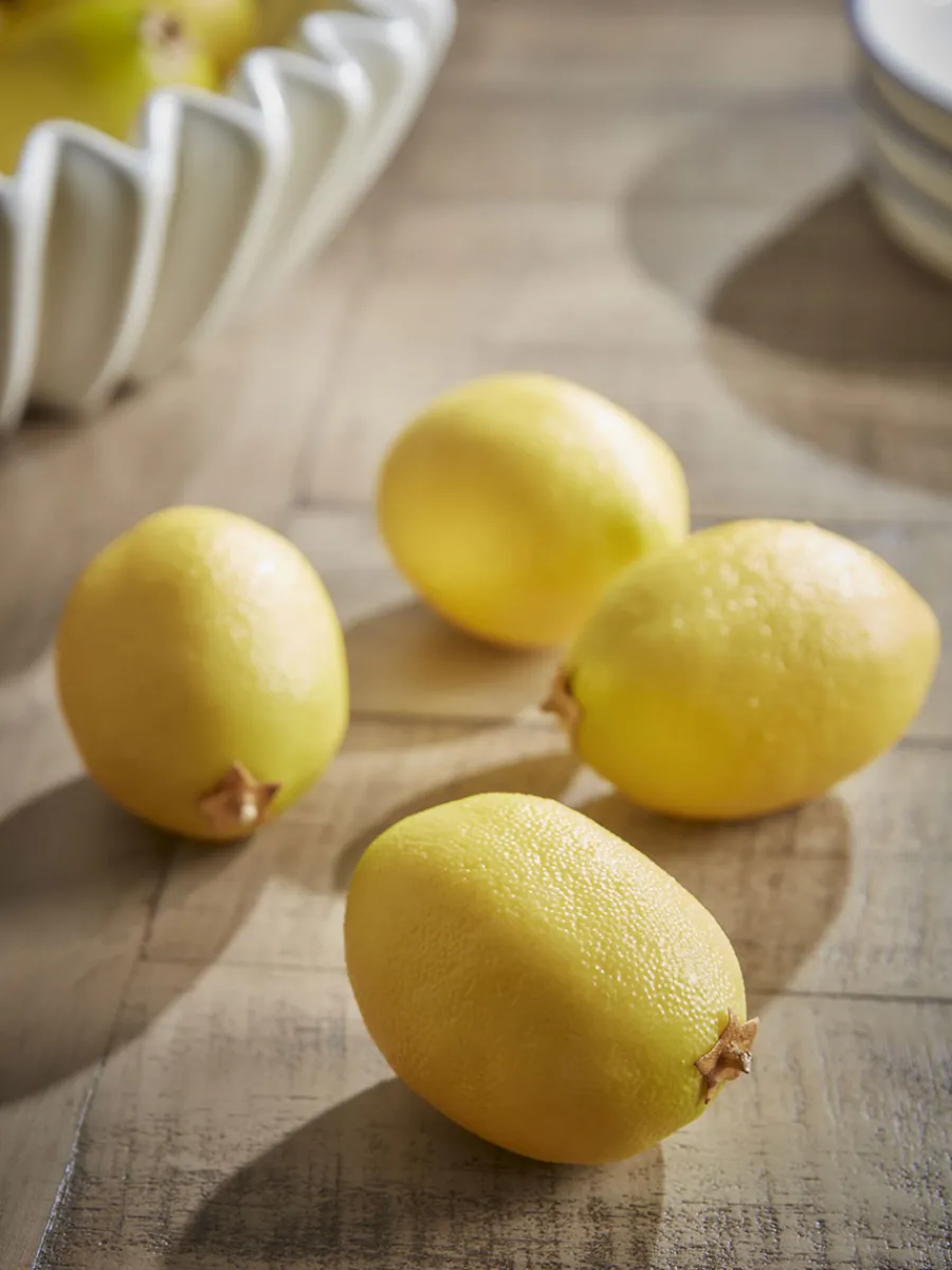Cox & Cox Ornaments<Four Decorative Faux Lemons