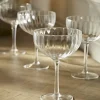 Cox & Cox Kitchen Accessories & Tableware|Glassware<Four Fluted Champagne Coupes