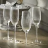 Cox & Cox Kitchen Accessories & Tableware|Glassware<Four Fluted Champagne Flutes