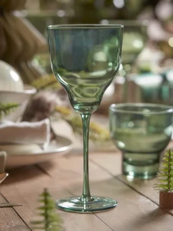 Cox & Cox Kitchen Accessories & Tableware|Glassware<Four Olive Wine Glasses