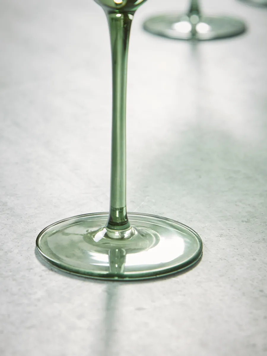 Cox & Cox Kitchen Accessories & Tableware|Glassware<Four Olive Wine Glasses