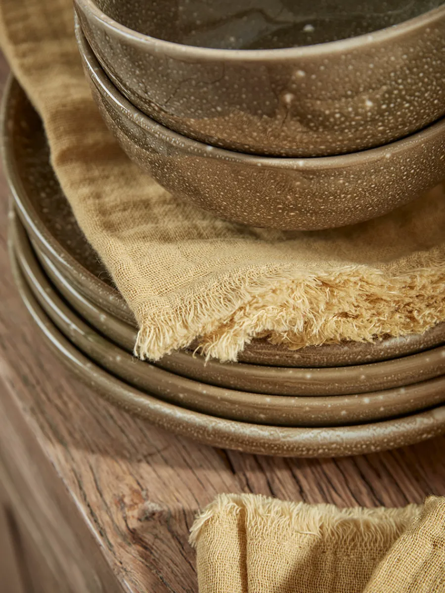 Cox & Cox Kitchen Accessories & Tableware<Four Waffle Napkins - Ochre