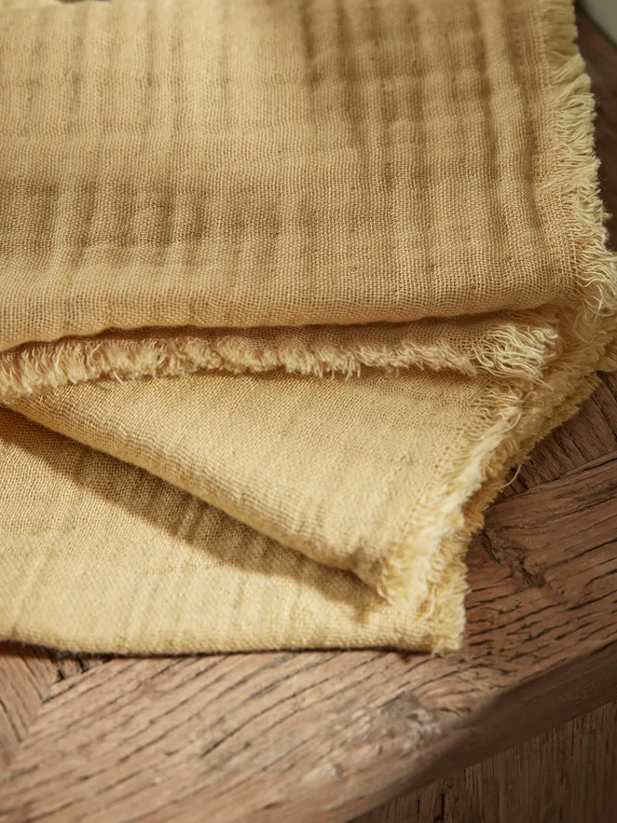 Cox & Cox Kitchen Accessories & Tableware<Four Waffle Napkins - Ochre