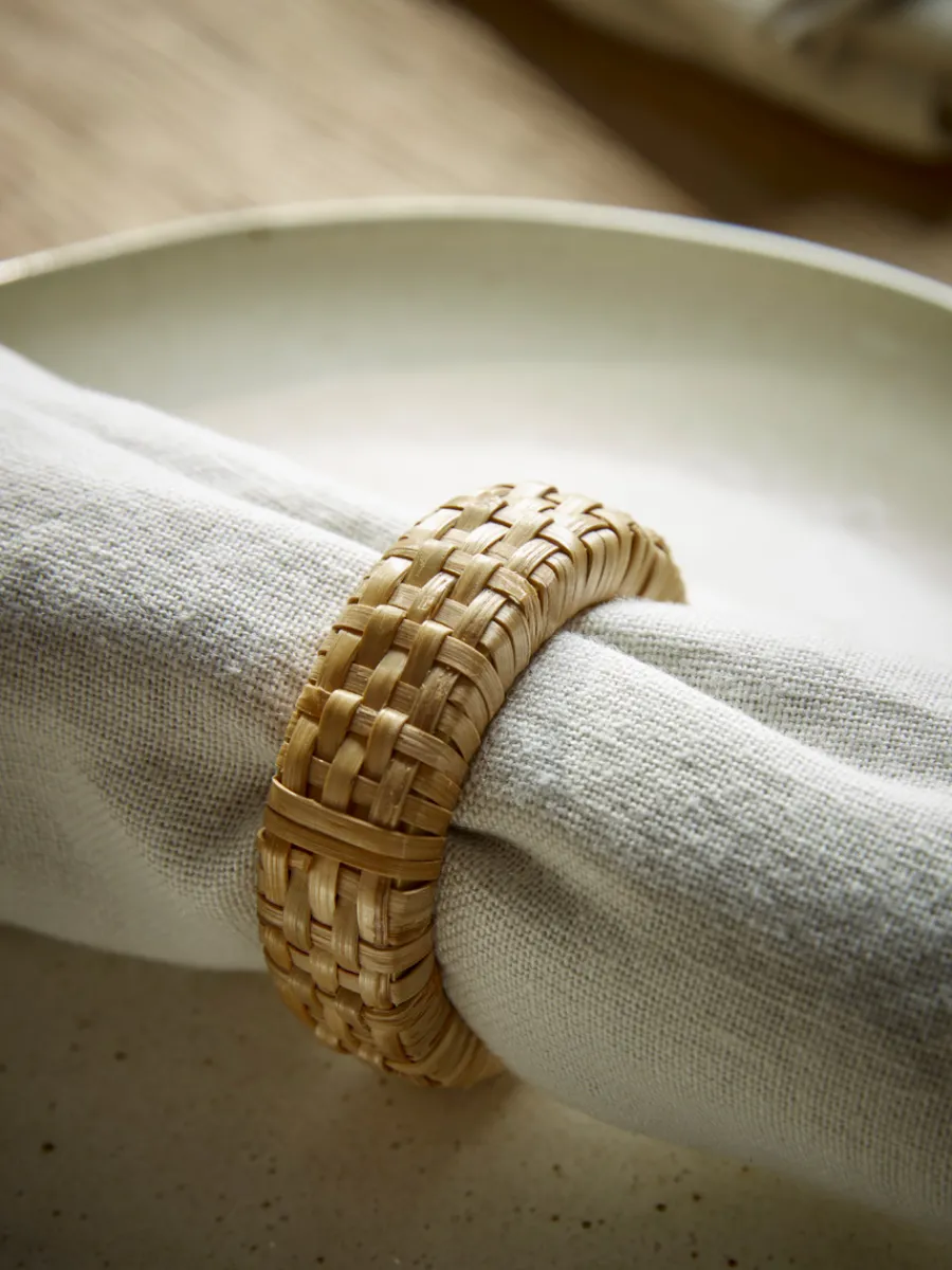 Cox & Cox Kitchen Accessories & Tableware<Four Woven Napkin Rings