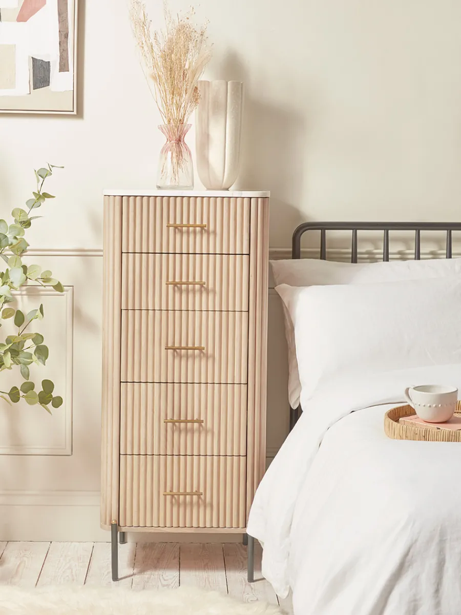 Cox & Cox Bedside Tables|Bedside Tables<Freja Tall Chest Of Drawers