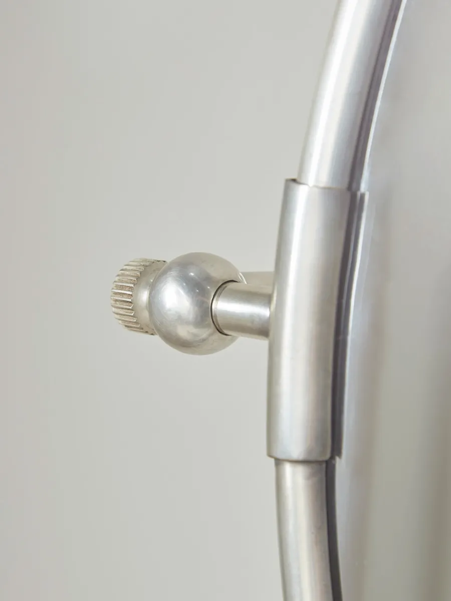 Cox & Cox Wall Mirrors<French Round Wall Mirror - Antique Silver