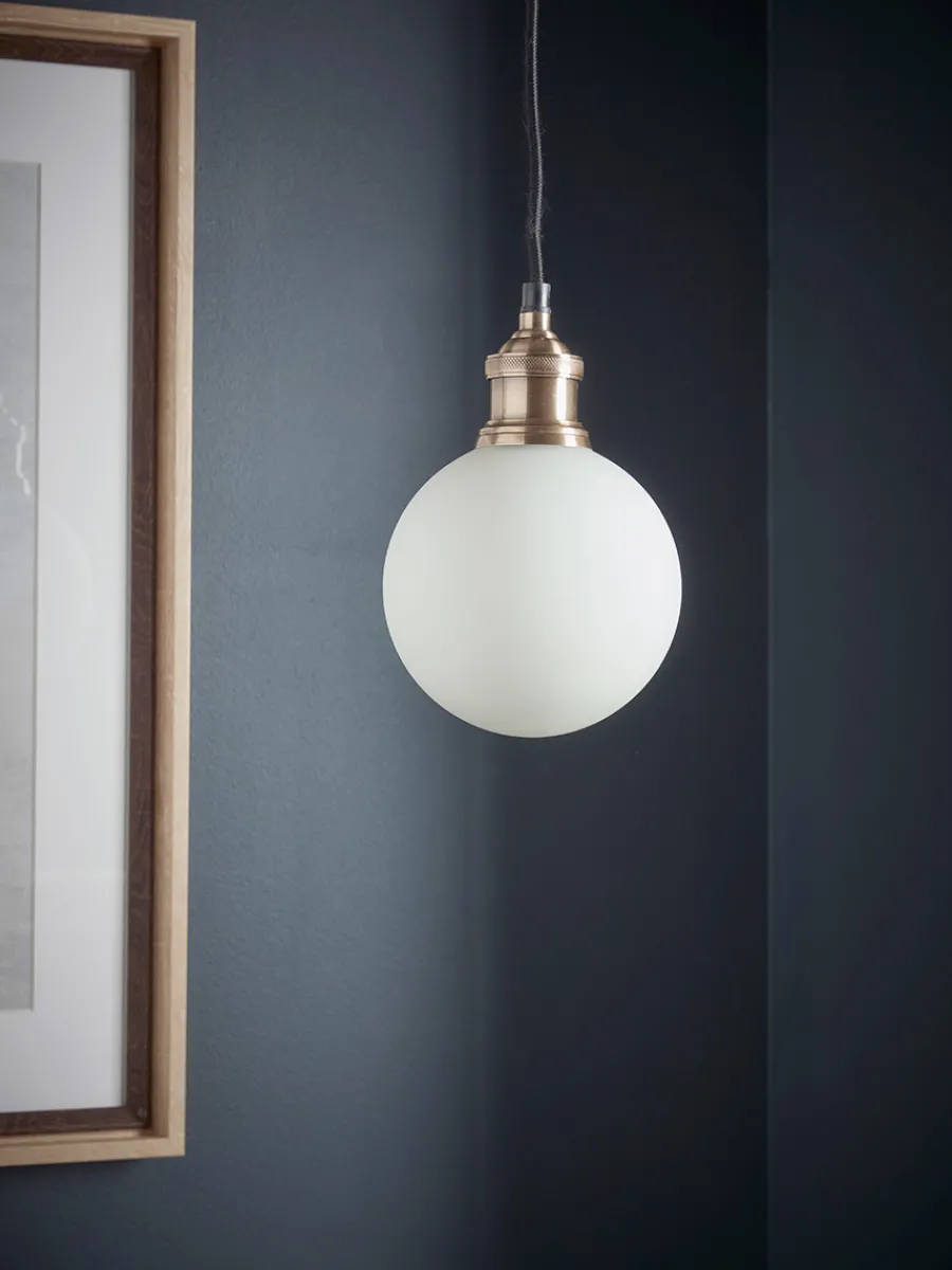 Cox & Cox Pendants<Frosted Globe Pendant