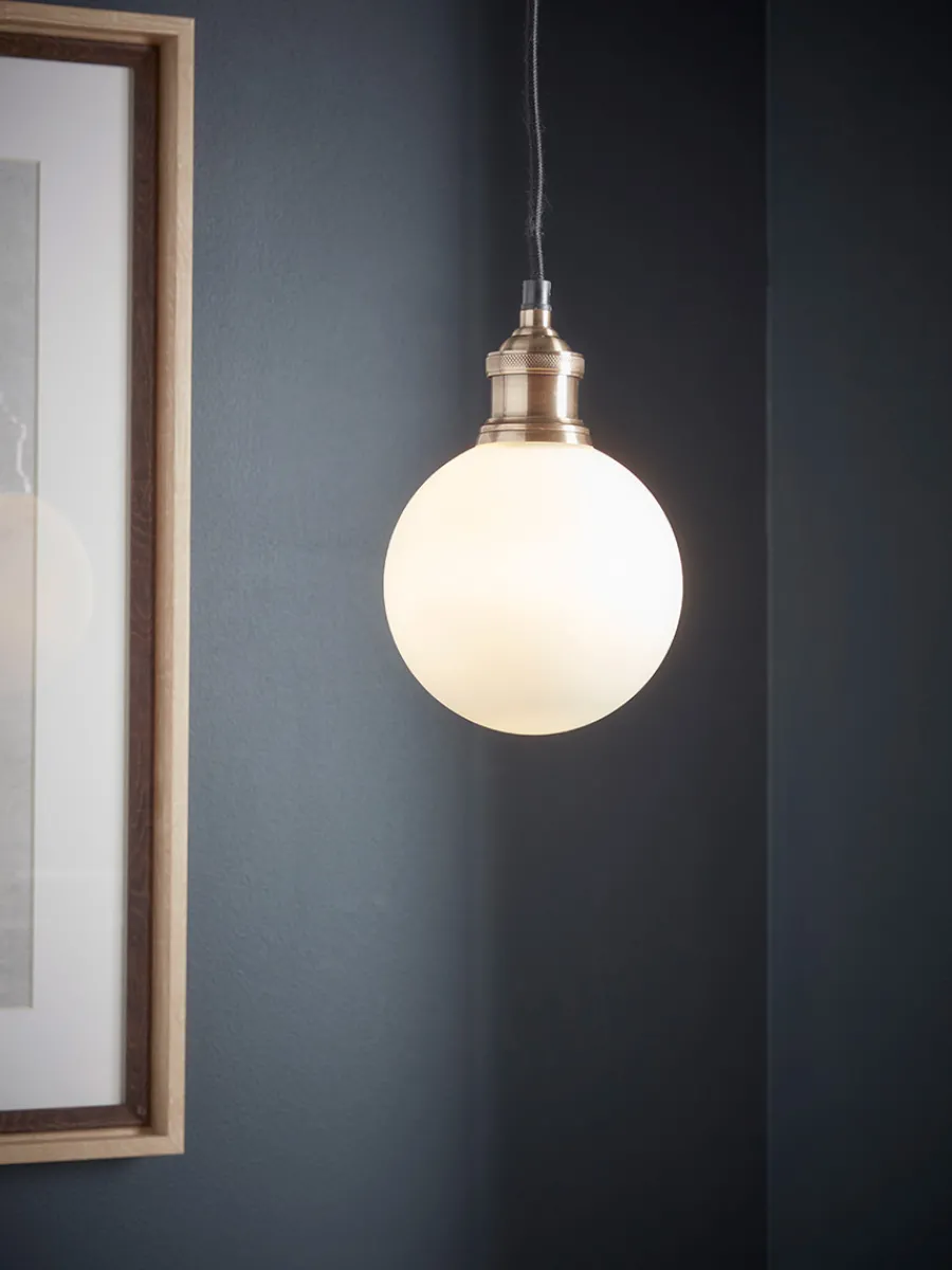 Cox & Cox Pendants<Frosted Globe Pendant