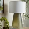 Cox & Cox Table Lamps<Frosted Green Glass Table Lamp