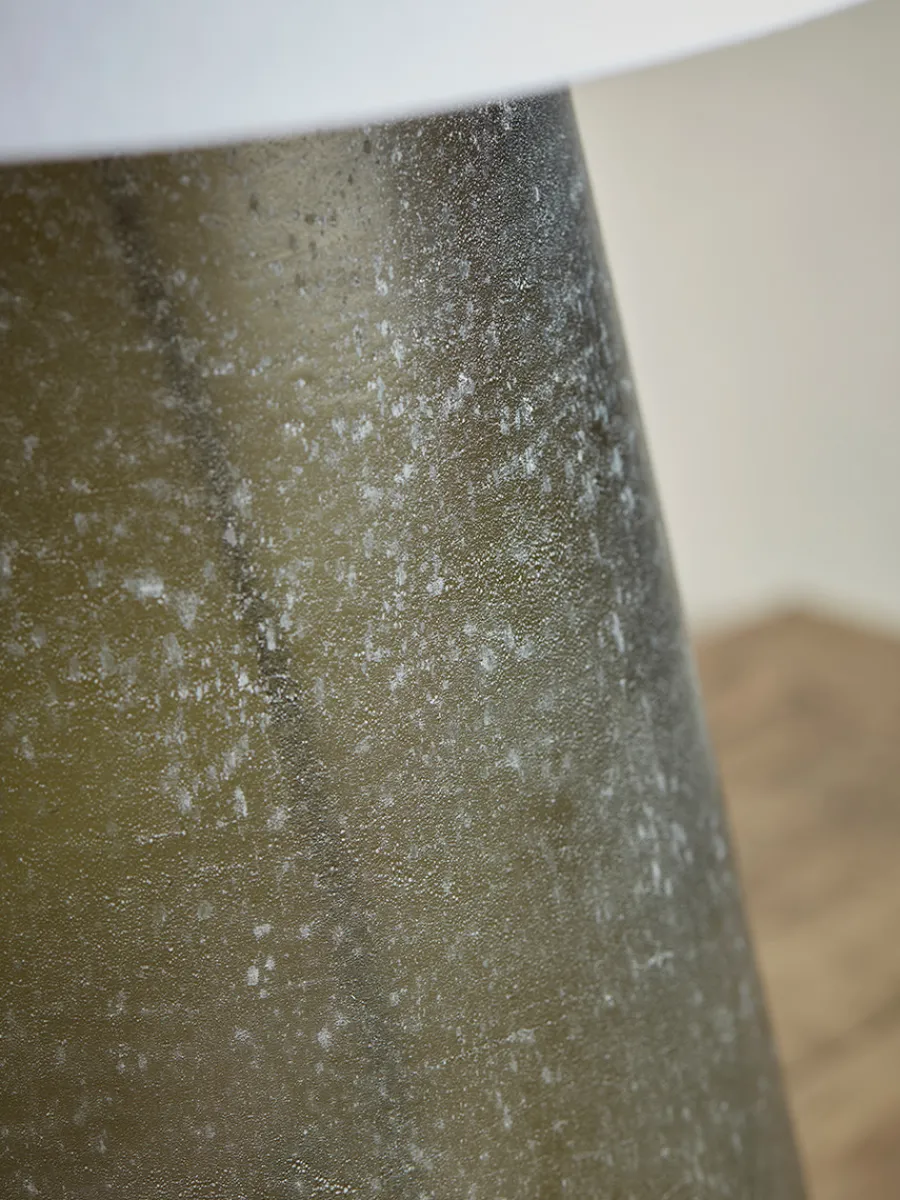 Cox & Cox Table Lamps<Frosted Green Glass Table Lamp