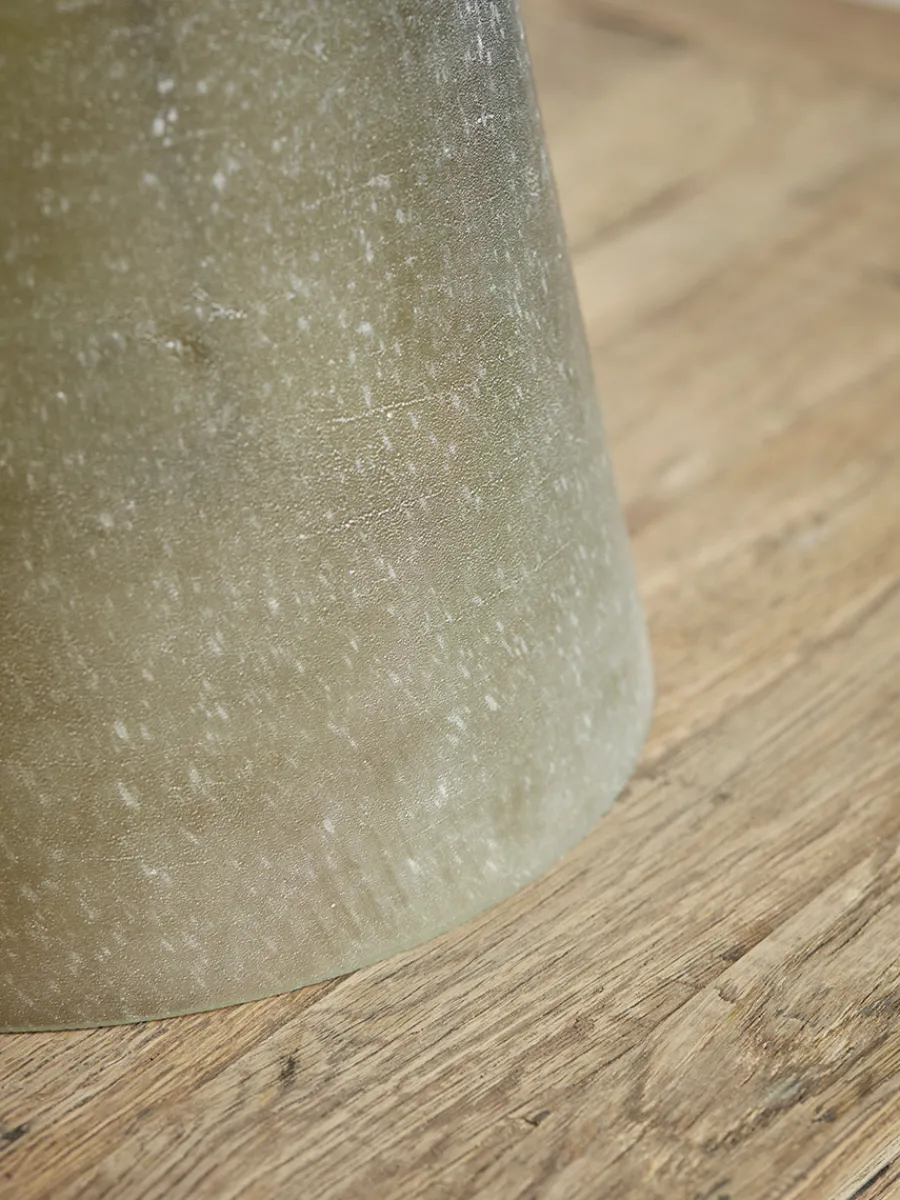 Cox & Cox Table Lamps<Frosted Green Glass Table Lamp