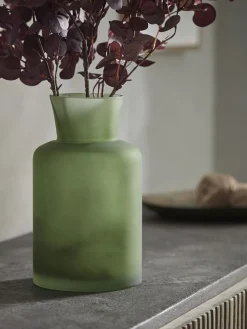 Cox & Cox Vases<Frosted Green Vase