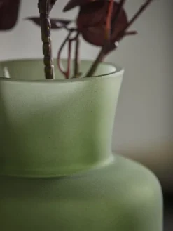 Cox & Cox Vases<Frosted Green Vase