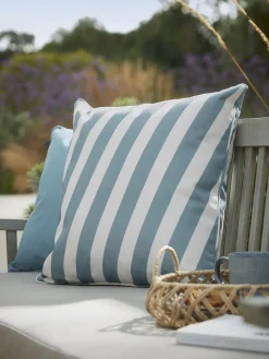 Cox & Cox Outdoor Textiles<Fulton Outdoor Cushion - Dawn Blue